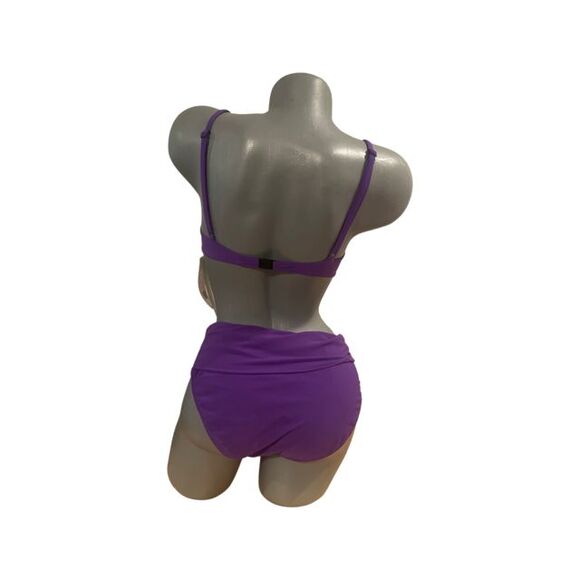 NWT GIDEON OBERSON by Gottex 8 bikini swimsuit underwire padded fold-down bottom - Picture 2 of 3